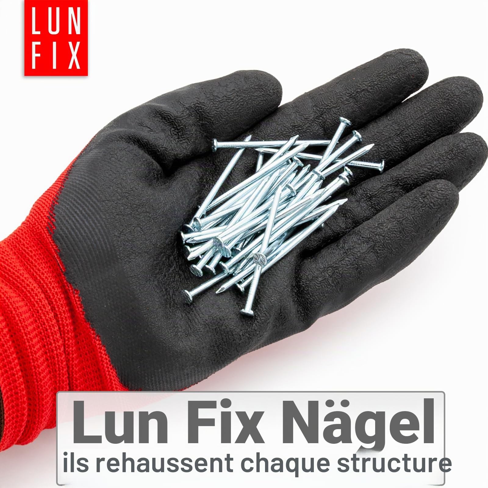 Clous en acier galvanisé à tête fraisée 3,0 x 70 mm, 5 kg, environ 1325 pièces | 70 mm de long, jeu de clous en acier pour travaux du bois, réparation et bricolage, applications polyvalentes en acier