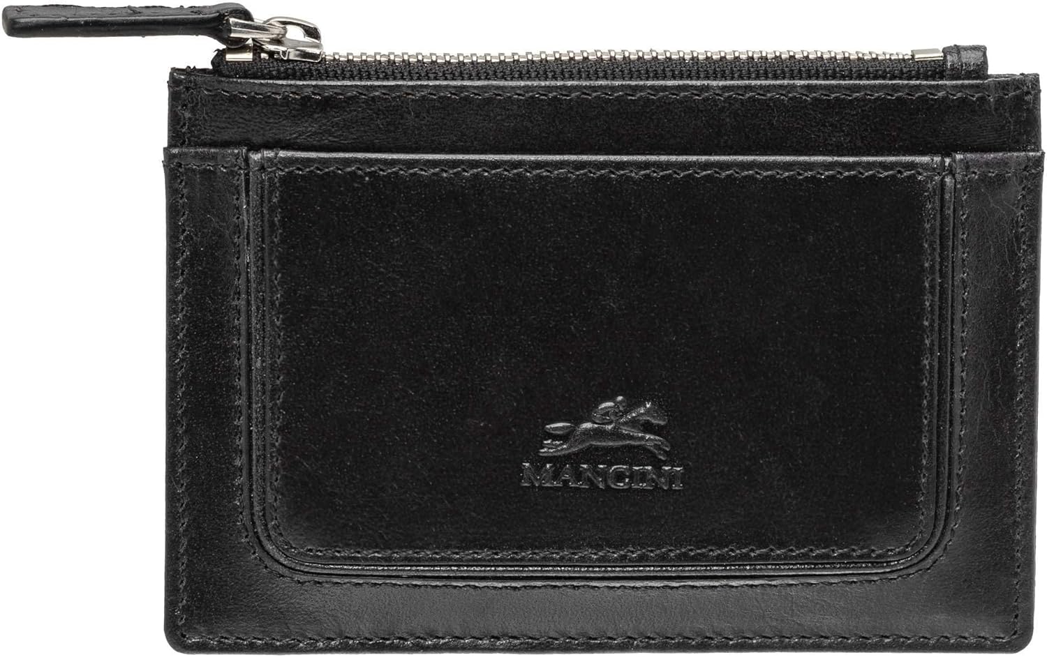 Mancini South Beach RFID Secure Card Case and Coin Pocket, Pink, Pink, One_Size