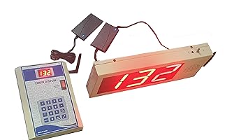 Delight Display India Wireless Token Display System with Hindi & English Voice, Slogans & Peon Bell Features