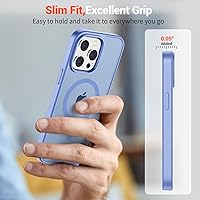 Vista 1677 de SUPFINE Funda magnética para iPhone 11 con protector de pantalla (compatible con MagSafe) (protección contra caídas de grado militar), translúcida