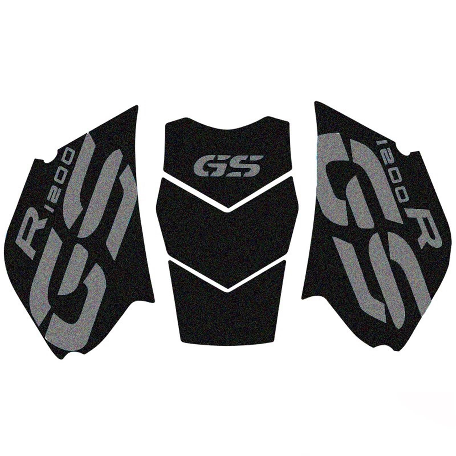 Dtypk Grey Decal Protection Motorcycle Fuel Tank Anti Skid Protection Sticker For Bmw R1200gs Adventure R1200 Gs Adv 2005-2012(Grey)