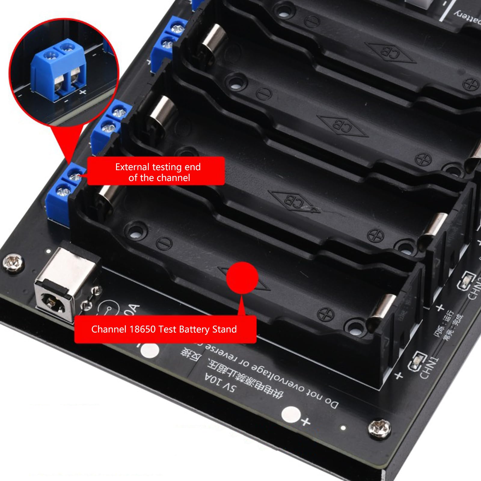 Professione 8 canali 18650 capacità della batteria e tester di resistenza interna con operazioni indipendenti Misurazione accurata Tester batterie al litio