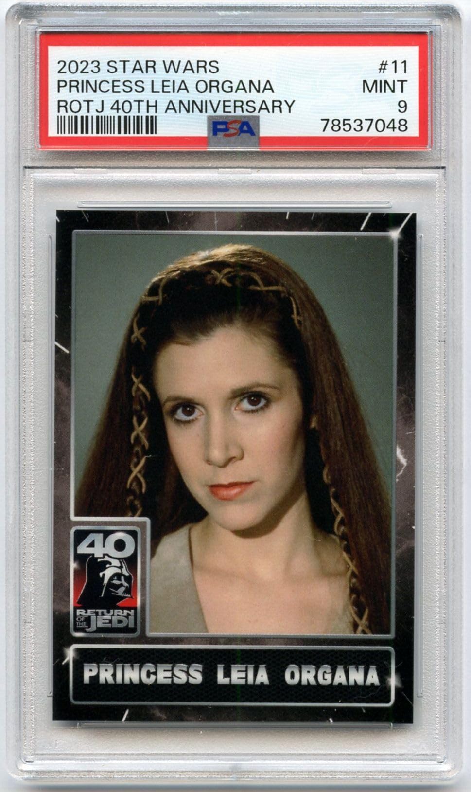 Amazon | ［PSA鑑定カード］ PSA9 MINT キャリー・フィッシャー レイア