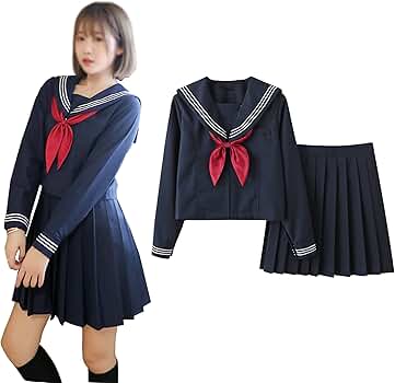 Amazon.co.jp: VTEERY(みさ) セーラー服 コスプレ 女子高生 3点