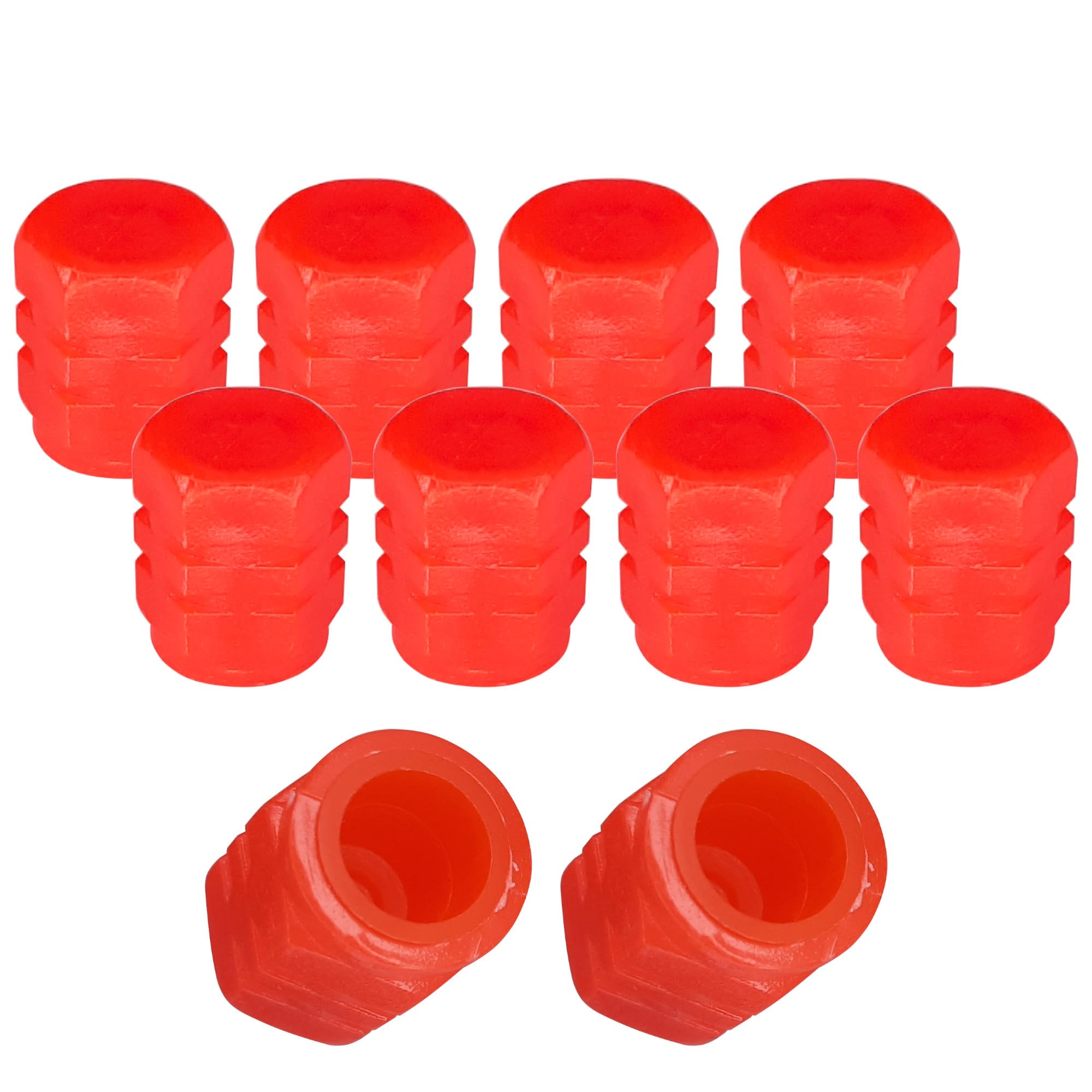 10 Bouchons De Valve Phosphorescents Schrader - Pour Vélo, Moto, Auto