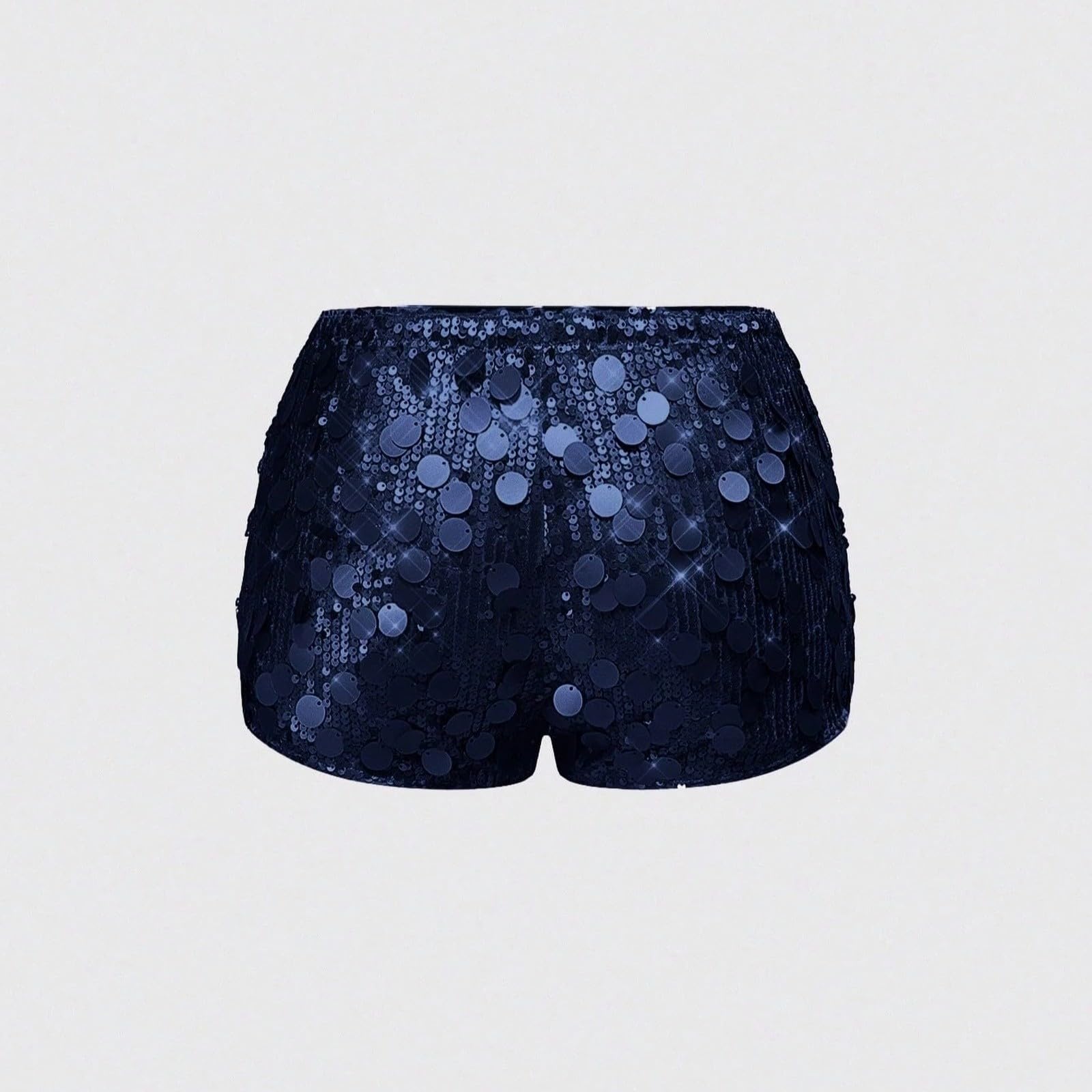 Elegante Festival-Minishorts für lässige Partys – Shorts mit glitzernden Pailletten und verspielter, tiefer Passform