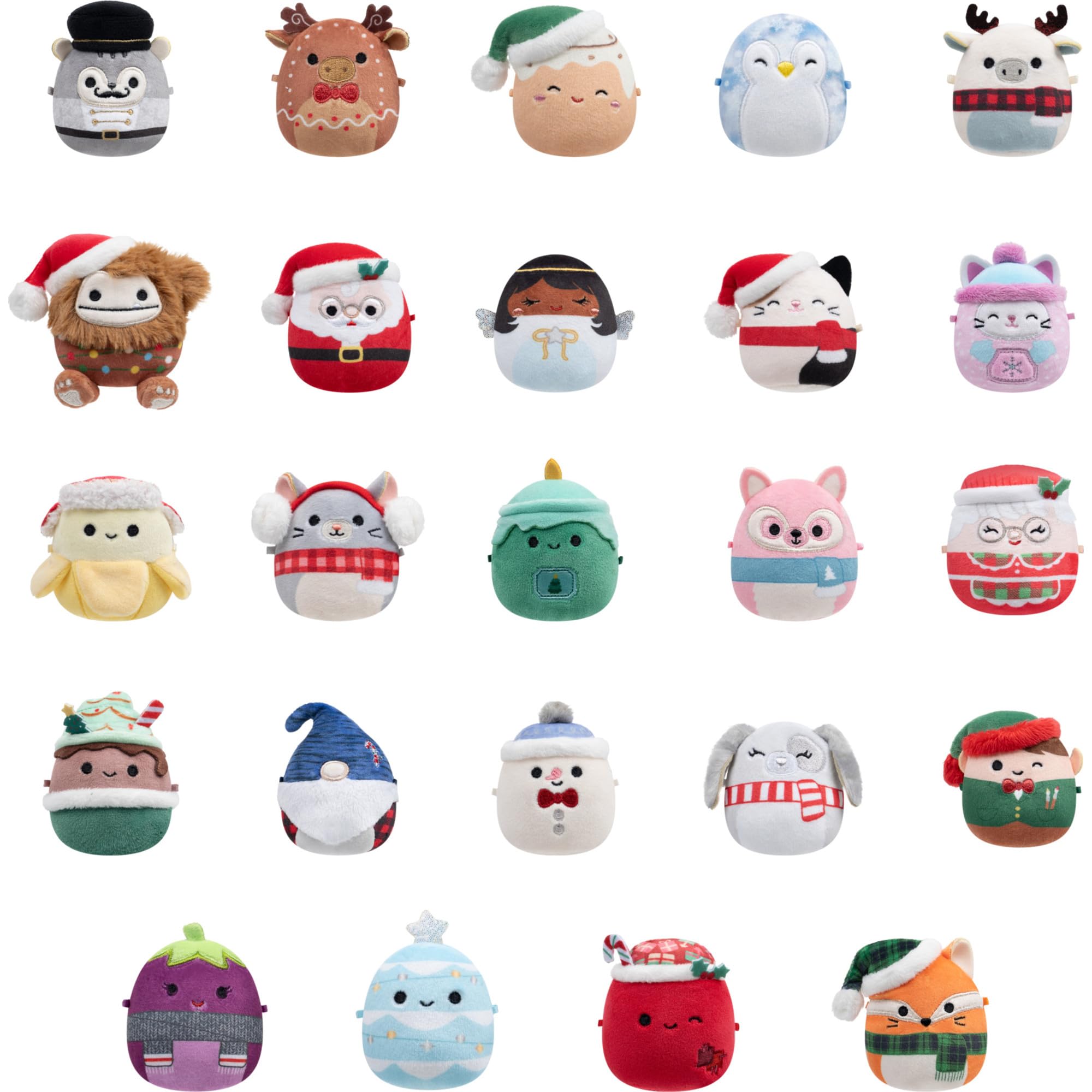 Squishmallows Calendario dell'Avvento in peluche originale 24 giorni in Micromalva per le vacanze