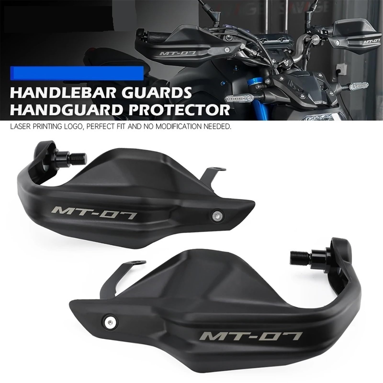 Paramanos Cortavientos para Moto Protector De Manos Manillar para Yamaha MT07 FZ07 MT-07 2014-2024, Accesorios Motocicleta, Protector Mano, Deflector De Viento, Protector De Palanca