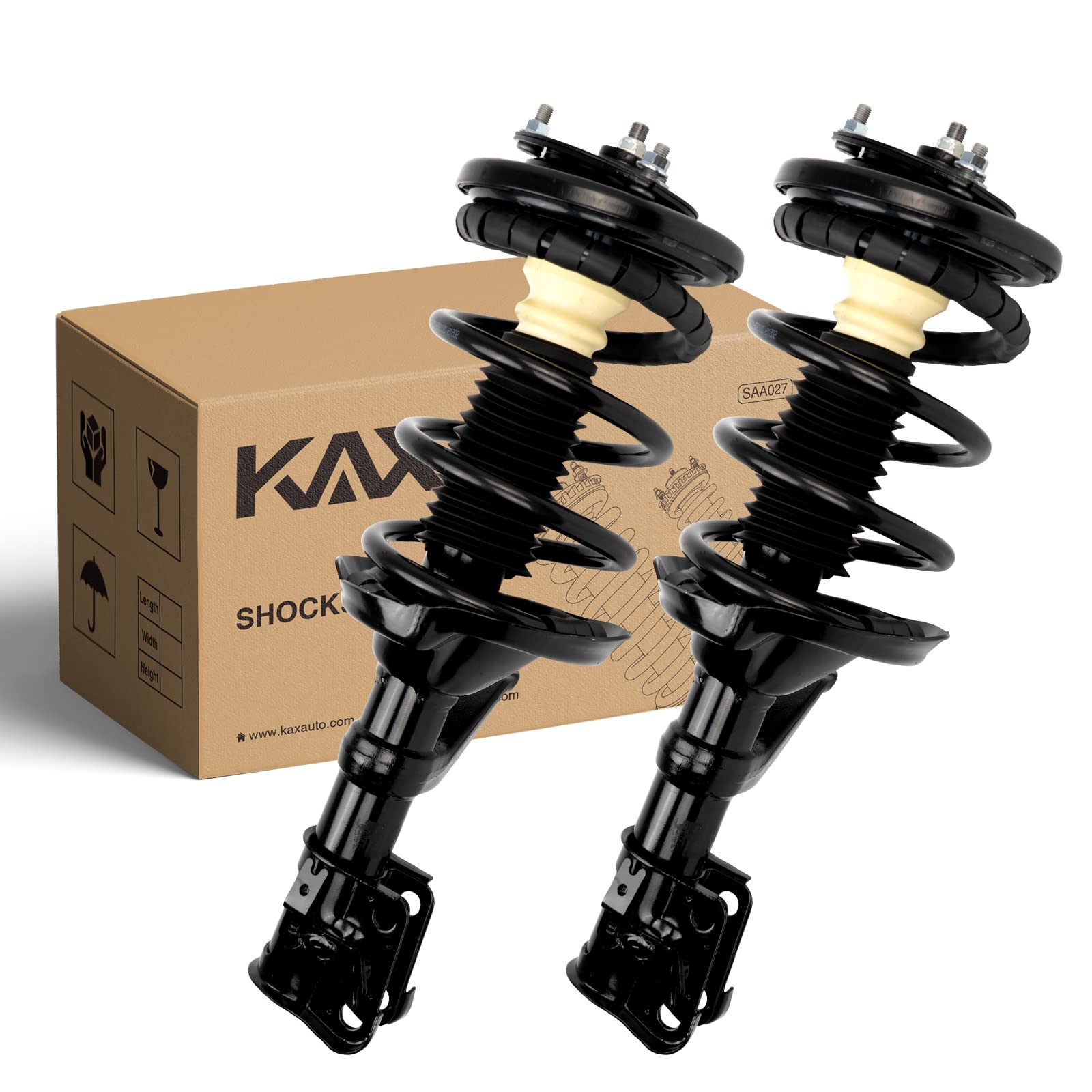 (Similar to the photo)KAX Front Struts Fit For Element 2003 2004 2005 2006, Element Front Struts Quick Complete Suspension Shocks with Coil Spring Assemblies, 172136L 172135R Full set of 2 SAA127