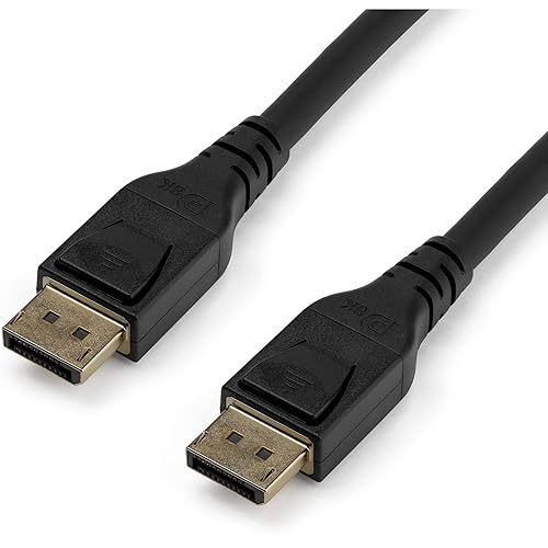 StarTech.com 10ft (3m) VESA Certified DisplayPort 1.4 Cable, 8K 60Hz HBR3 HDR, UHD DisplayPort Monitor Cord, Ultra HD 4K 120Hz DP 1.4 Video Cable