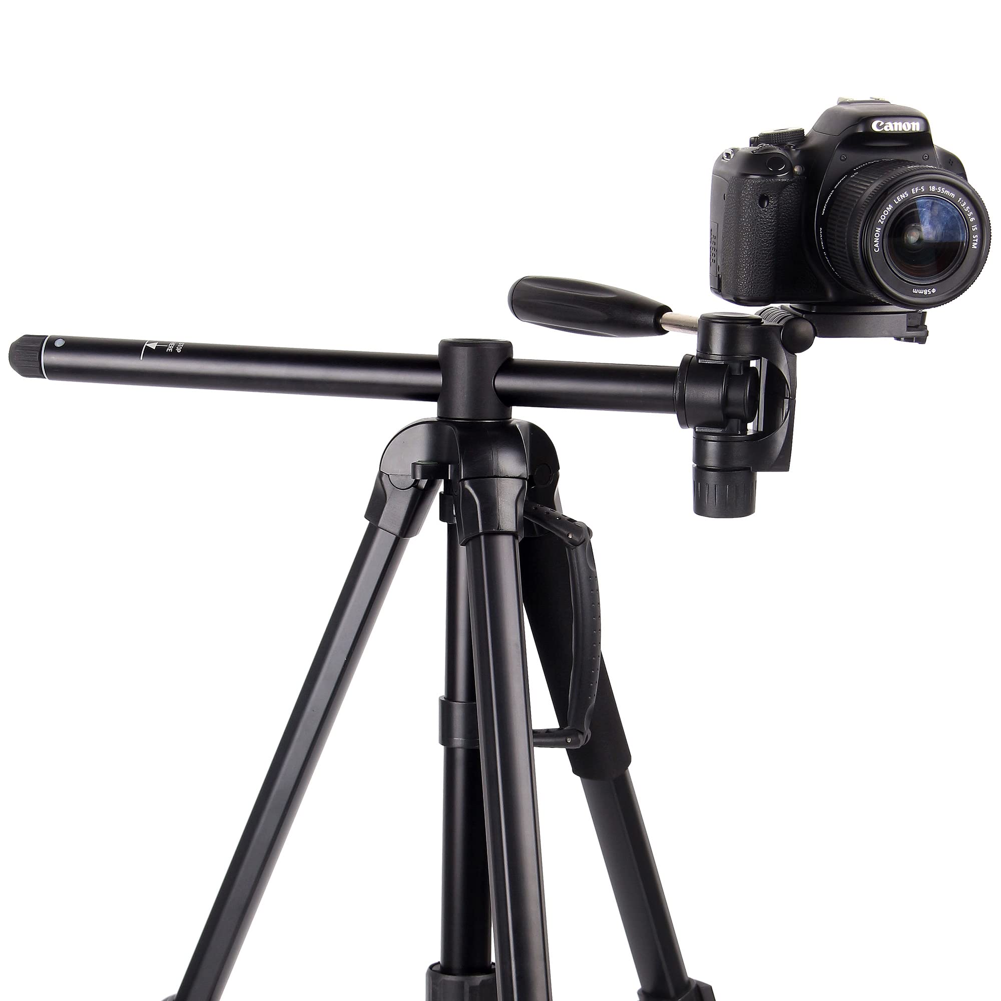 MOJOGEAR 3-in-1 179 Cm Tripod: Tripod, Monopod And Horizontal Arm For Best Shots - With Phone Holder And Tripod Carry Bag - View #12