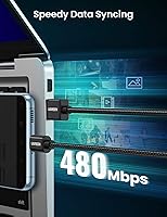 Vista 3 de UGREEN Paquete de 2 cables USB C de 3A de carga rápida, USB A a tipo C, cable trenzado USB C compatible con iPhone 16/16 Plus/16 Pro/15, Samsung