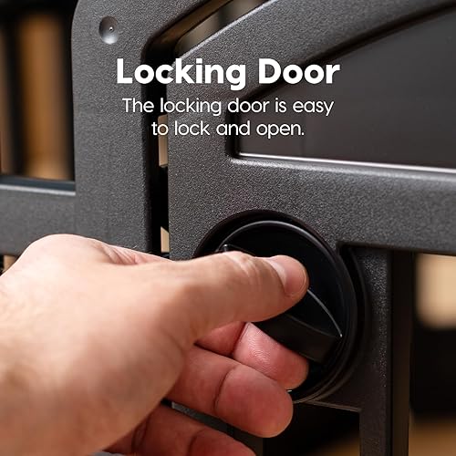 Miniatura 4 de IRIS USA Corralito para perros con puerta de 34 pulgadas, 6 paneles, 44 x 63 x 34, cerca para cachorros, corralito para perros, para interiores,