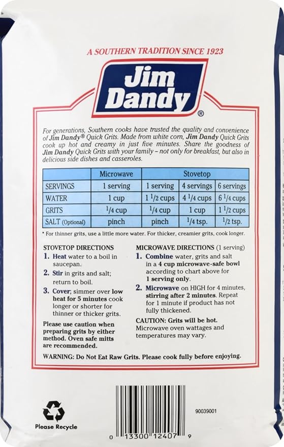 Hometown Foods Jim Dandy Quick Grits 5 lb miniatura 7