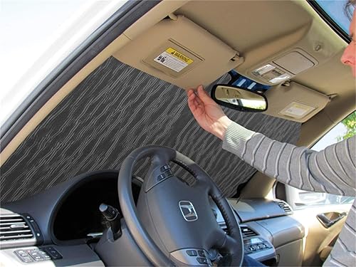 Miniatura 6 de Intro-Tech Automotive FD-906A-G - Parasol para parabrisas para Ford F-250/350 Super Duty modelos 2017-2021, con sensor, color dorado