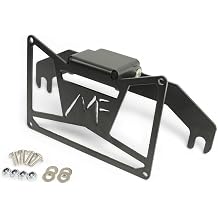 MotoFabLifts Universal Flip-Up License Plate Mount for 10" Hawse Fairlead Stainless Steel Hardware Made in USA Front Bumper Winch Plate Bracket License Plate Holder