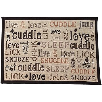 Pet Rageous Cuddles Tapestry Mat Feeder, Large/28