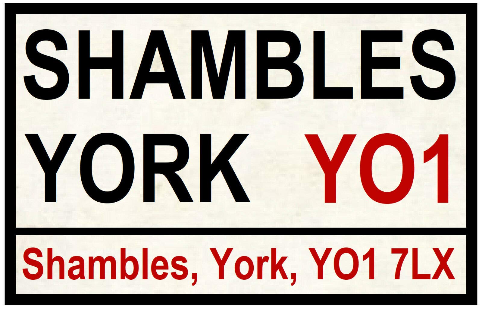 Inga Tinsign3770 Street Road Signs Shambles York Decoration Props Plaque 8X12 Inch