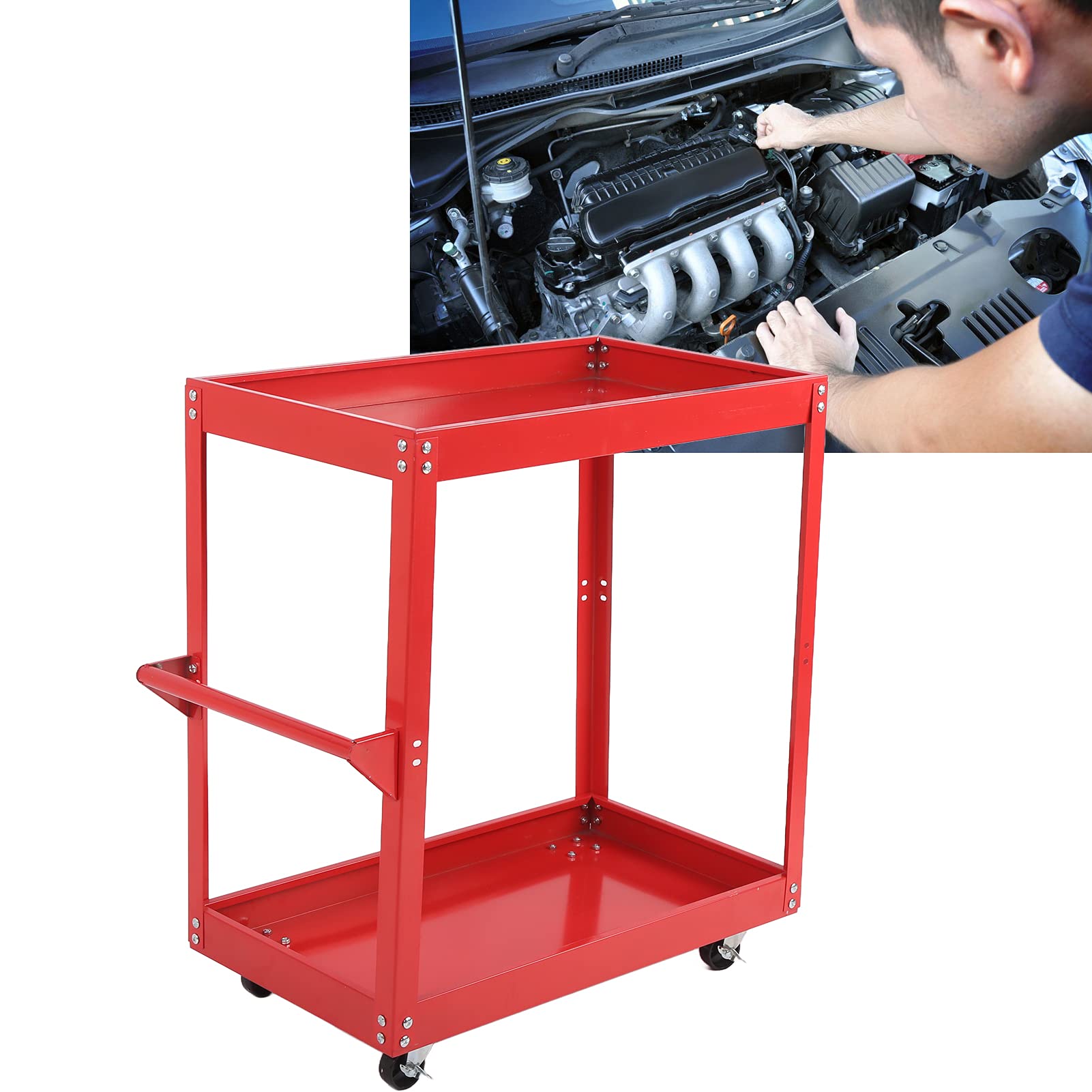 Carrello portautensili multiuso mobile arrotolabile per officine e officine, soluzione versatile e facile da spostare
