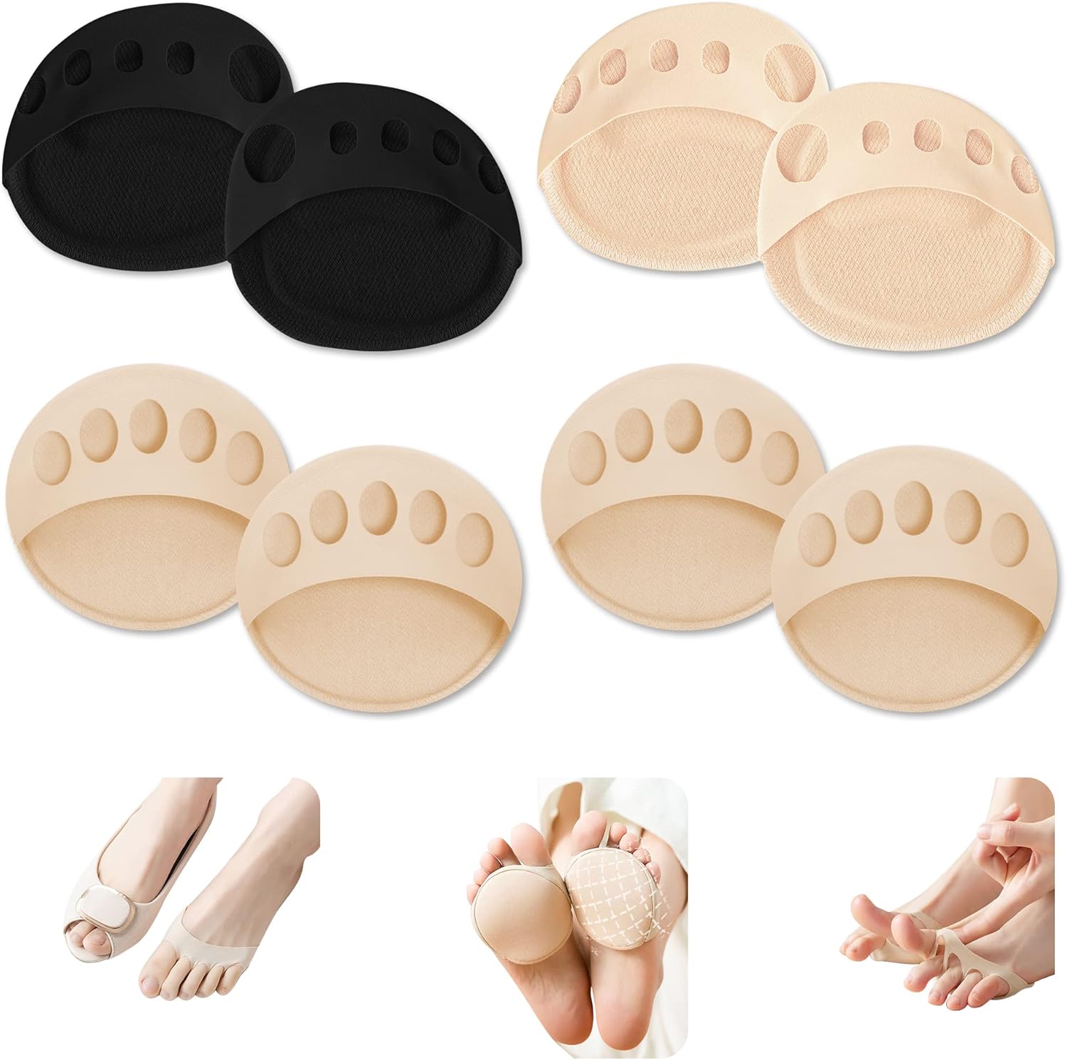 JEVRKAPZ Forefoot Pads Metatarsal Forefoot Pads for Women