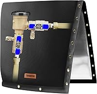 Vista 21 de Cubierta de aislamiento de tubería de prevención de reflujo de apertura de 2 vías (5 °F) – Cubierta de válvula de riego – Cubierta de bomba de pozo