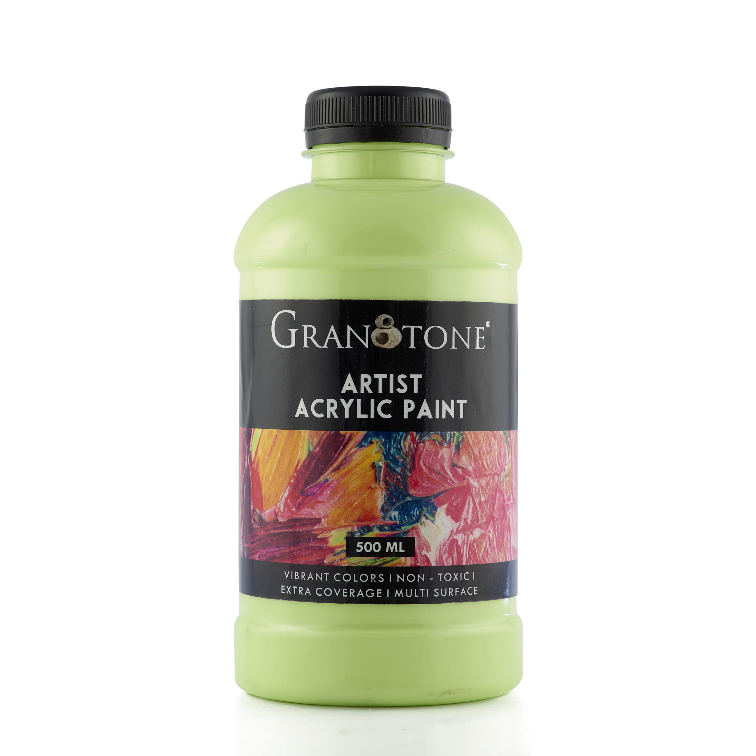 GRANOTONE Acrylic Paint Moon Green 500 ml Rich Pigment Non Cracking