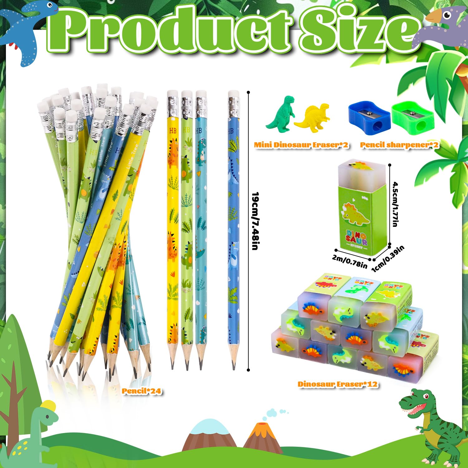 Longom Set 30 Topper Per Matite In Silicone A Forma Di Animale | Dinosauro, Unicorno, Coniglio | Decorazione Per Scuola E Ufficio | Regalo Bomboniera Bambini