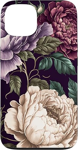 Miniatura 10 de Funda elegante para iPhone 12 Pro Max con diseño de rosas y peonías vintage
