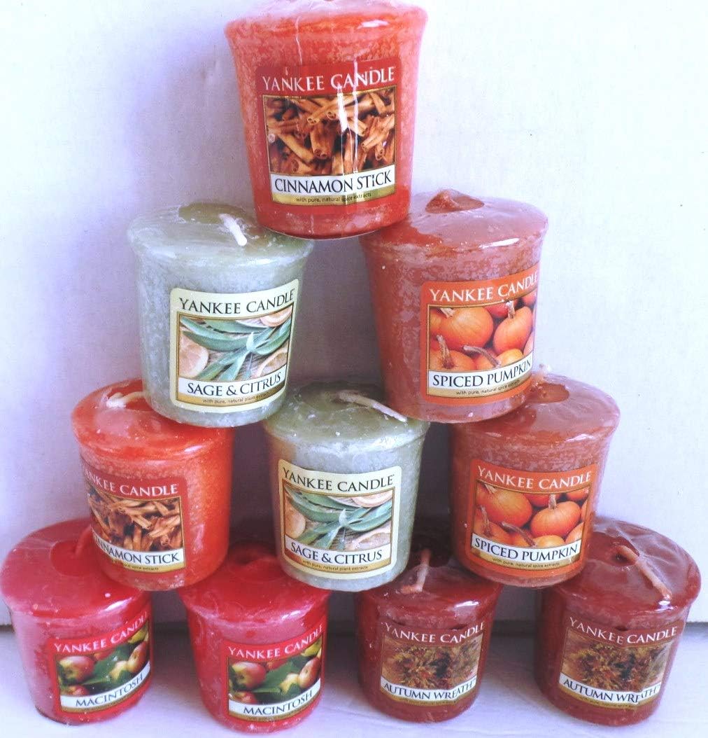 Yankee Candle Fall Favorites Samplers Collection Votive Candles Gift Set