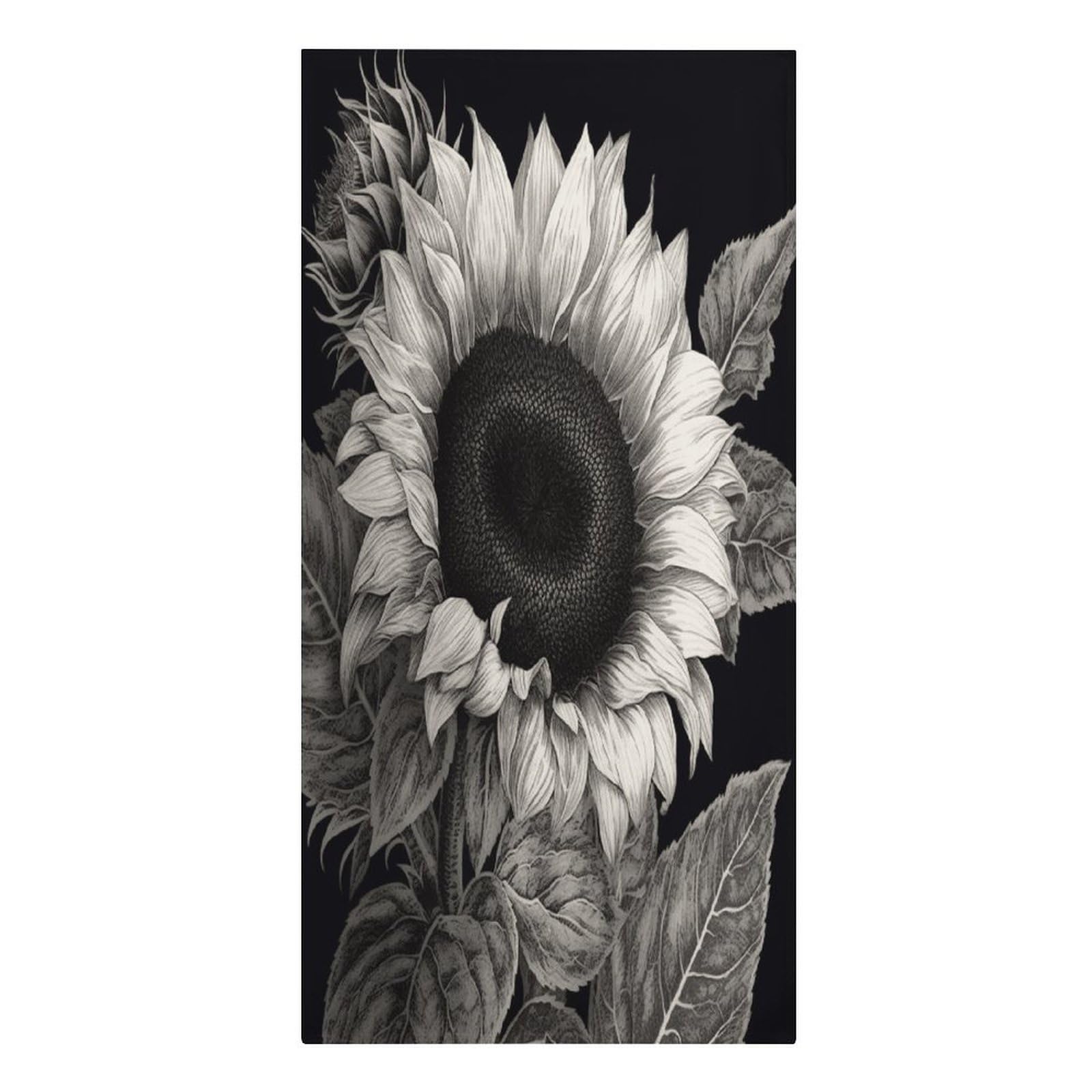 FekiLoot Sunflower Black Grey Towels Lightweight Thin Beach Towel Classic Soft Large Pool Towel Highly Absorbent Sand Free Bath Towels Travel Blanket for Vacation Essentials Adult Gift 30" X 61"