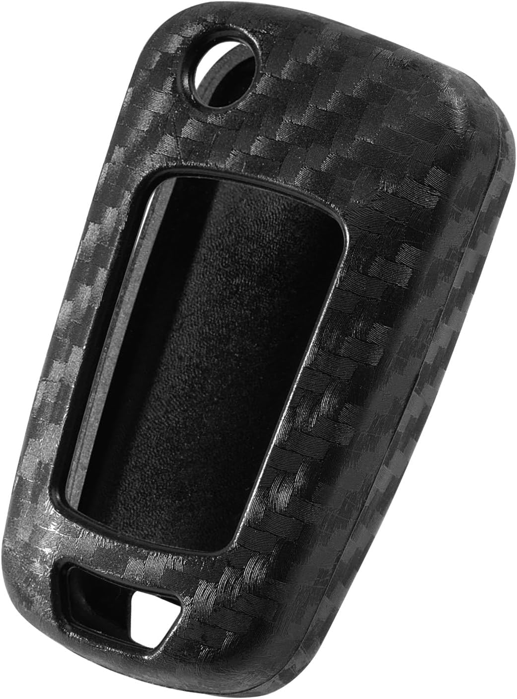 Key Fob Case Carbon Fiber Pattern Silicone Cover Compatible with Buick Allure Allure Cascada Enclave Encore Lacrosse Regal Verano Universal Button Keyless Entry Remote - Image 3