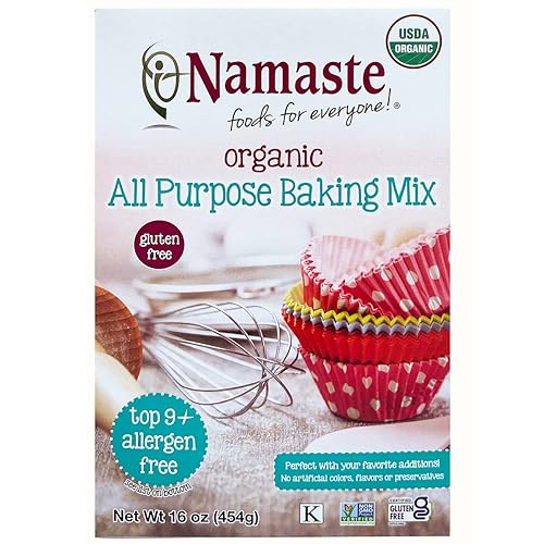 Namaste Foods Mezcla orgánica para hornear multiusos sin gluten, 16 onzas, sin alérgenos