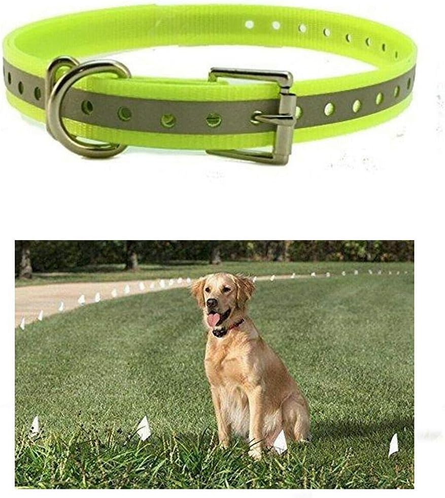 Sparky Pet Co High-Flex 3/4 Roller Buckle Reflective Replacement Collars (Yellow)