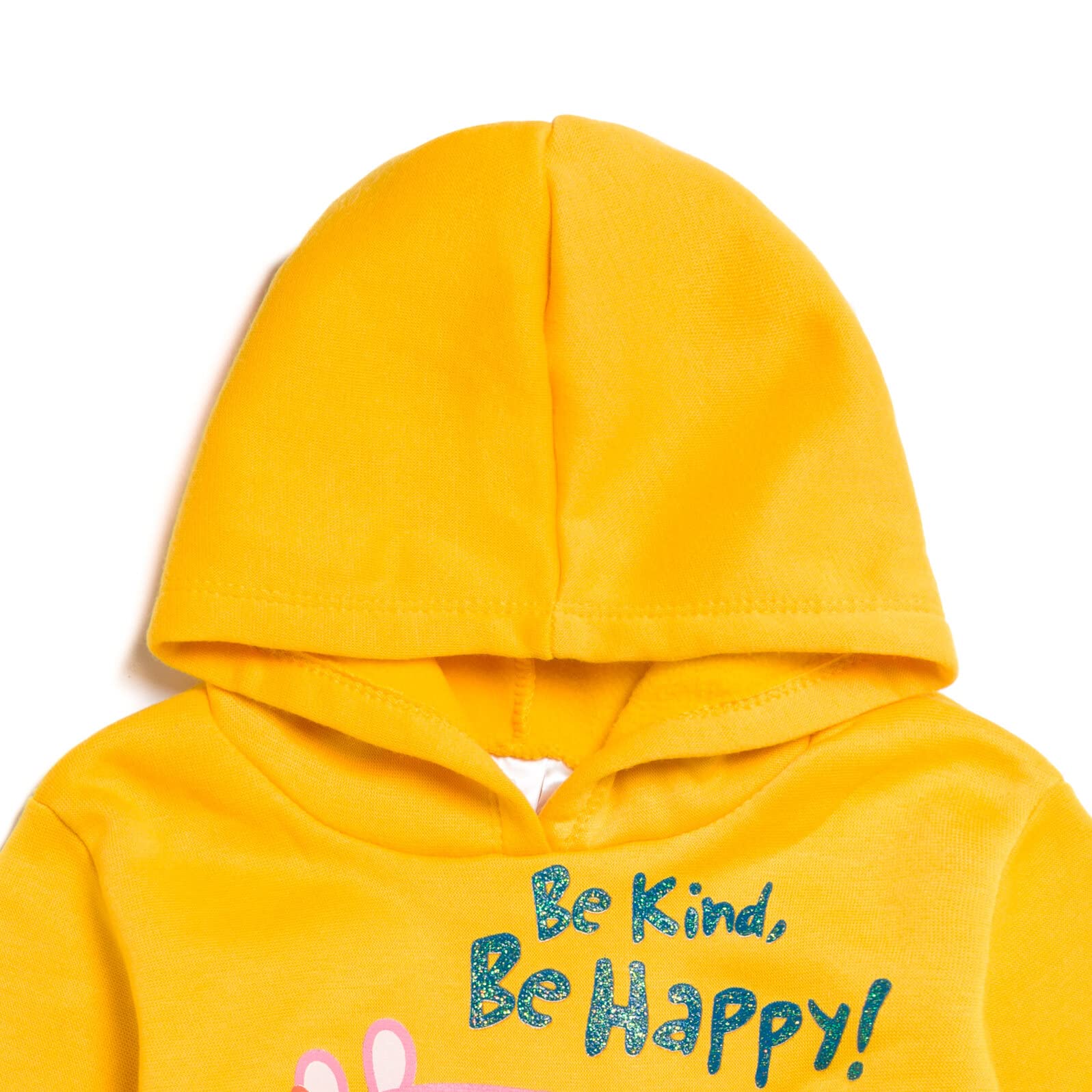 Peppa Pig Maglione da ragazza, con cappuccio e leggings, in pile, per bambini piccoli e grandi