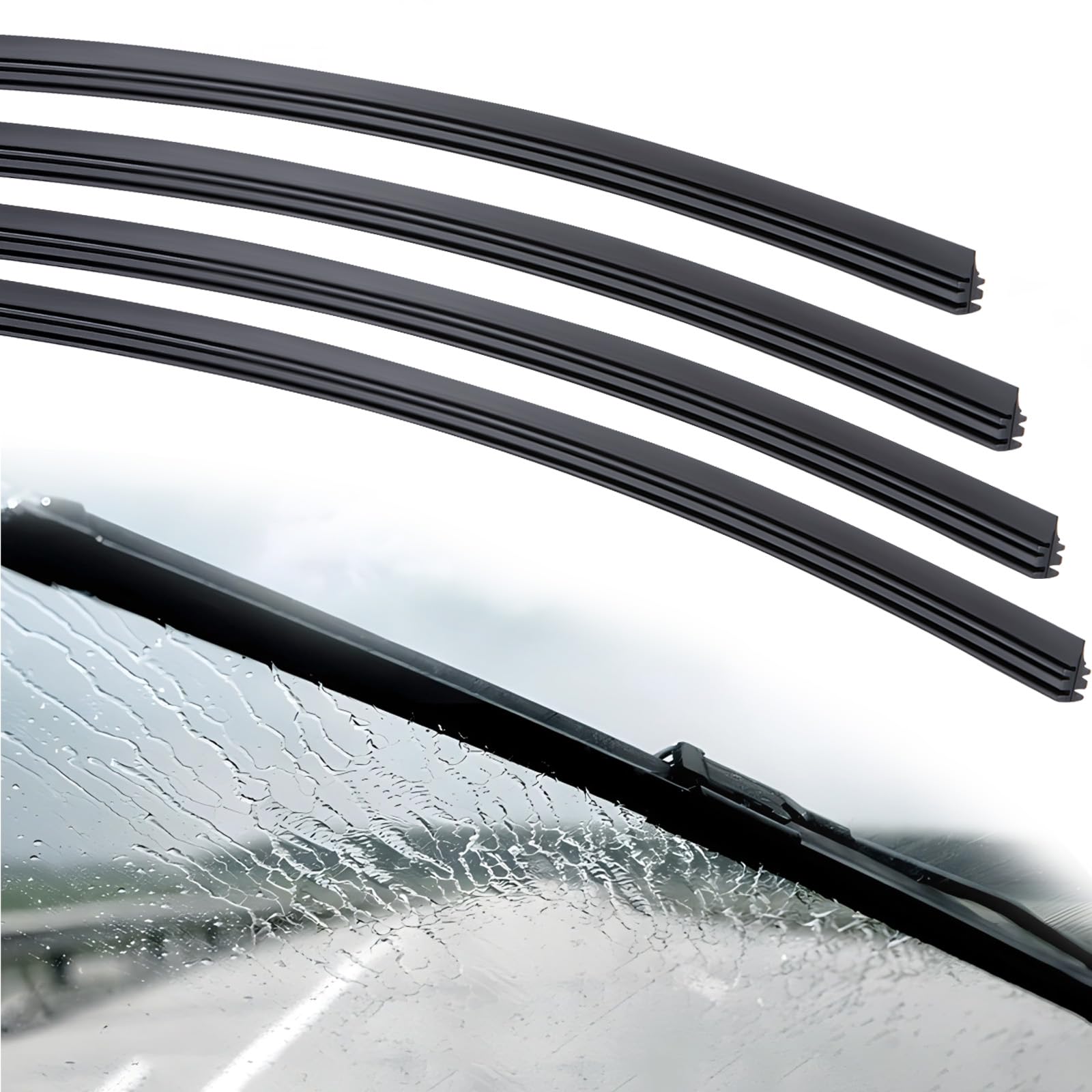 4Pcs Wiper Blade Refill