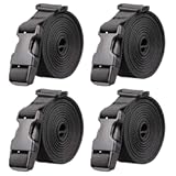 MAGARROW 10&apos; 13&apos; 16 feet Long 1" Strap Buckle Packing Straps Adjustable 1-Inch Belt &lpar;1" Wide - 13ft Long&comma; Black &lpar;4-Pack&rpar;&rpar;