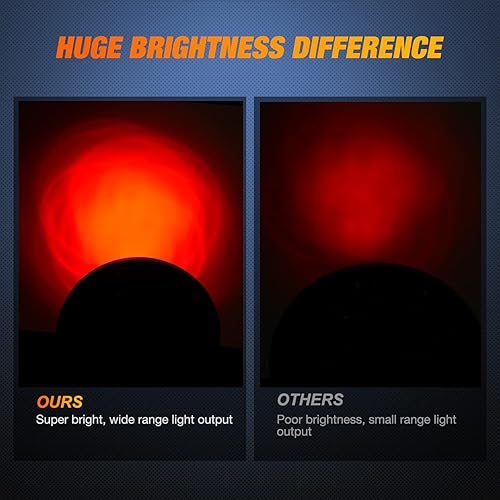 Miniatura 13 de Nilight Luz de faro trasero, redonda, 4 pulgadas, 2 piezas, 24 luces LED blancas, parada, freno, giro, ojales de montaje empotrado, impermeabilidad