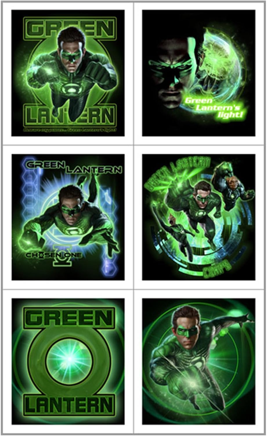 Green Lantern Stickers Party Accessory Toys & Games