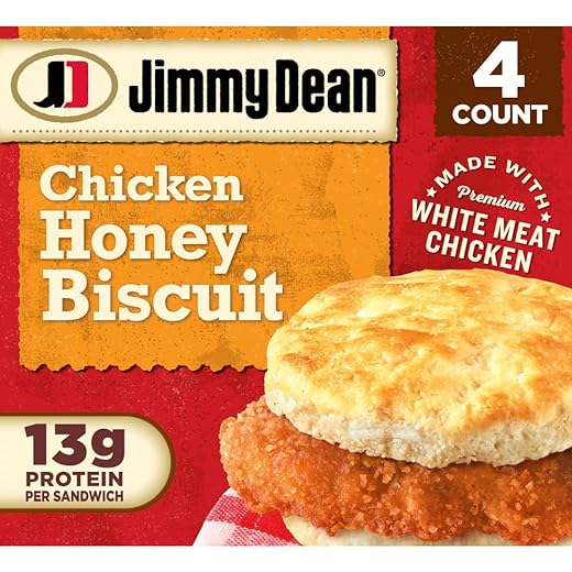 Jimmy Dean Crispy Chicken Honey Biscuit, 16.4 Oz, 4 Count