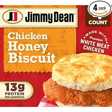 Jimmy Dean Crispy Chicken Honey Biscuit, 16.4 Oz, 4 Count
