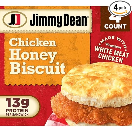 Jimmy Dean Crispy Chicken Honey Biscuit, 16.4 Oz, 4 Count