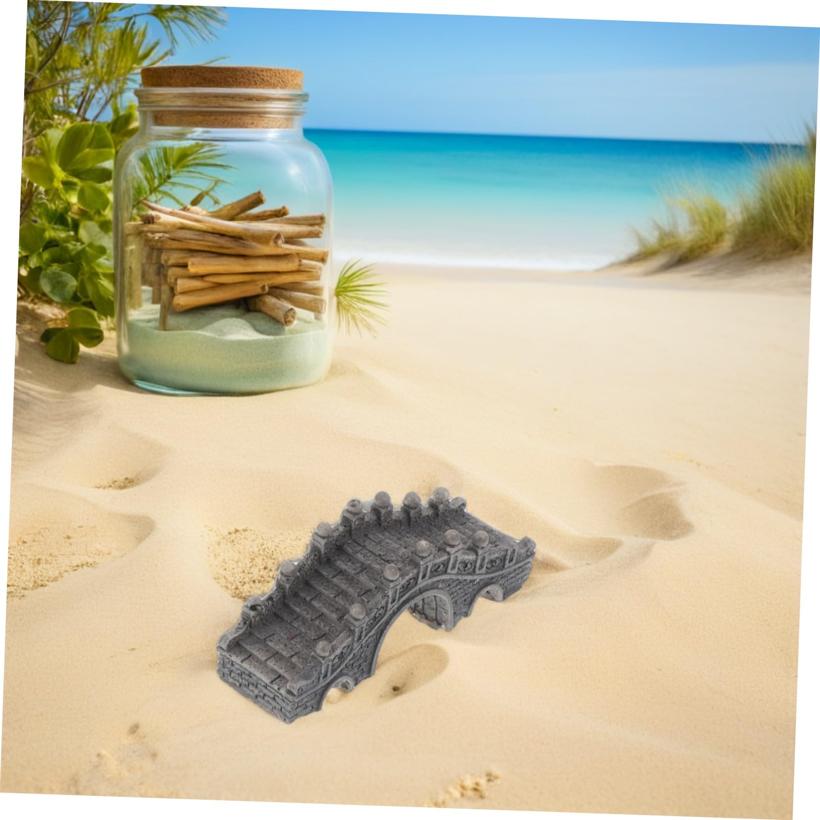 Lot De 5 Ponts Miniatures en Résine pour Décoration D'Aquarium Maison De Poupée Jardin Féerique