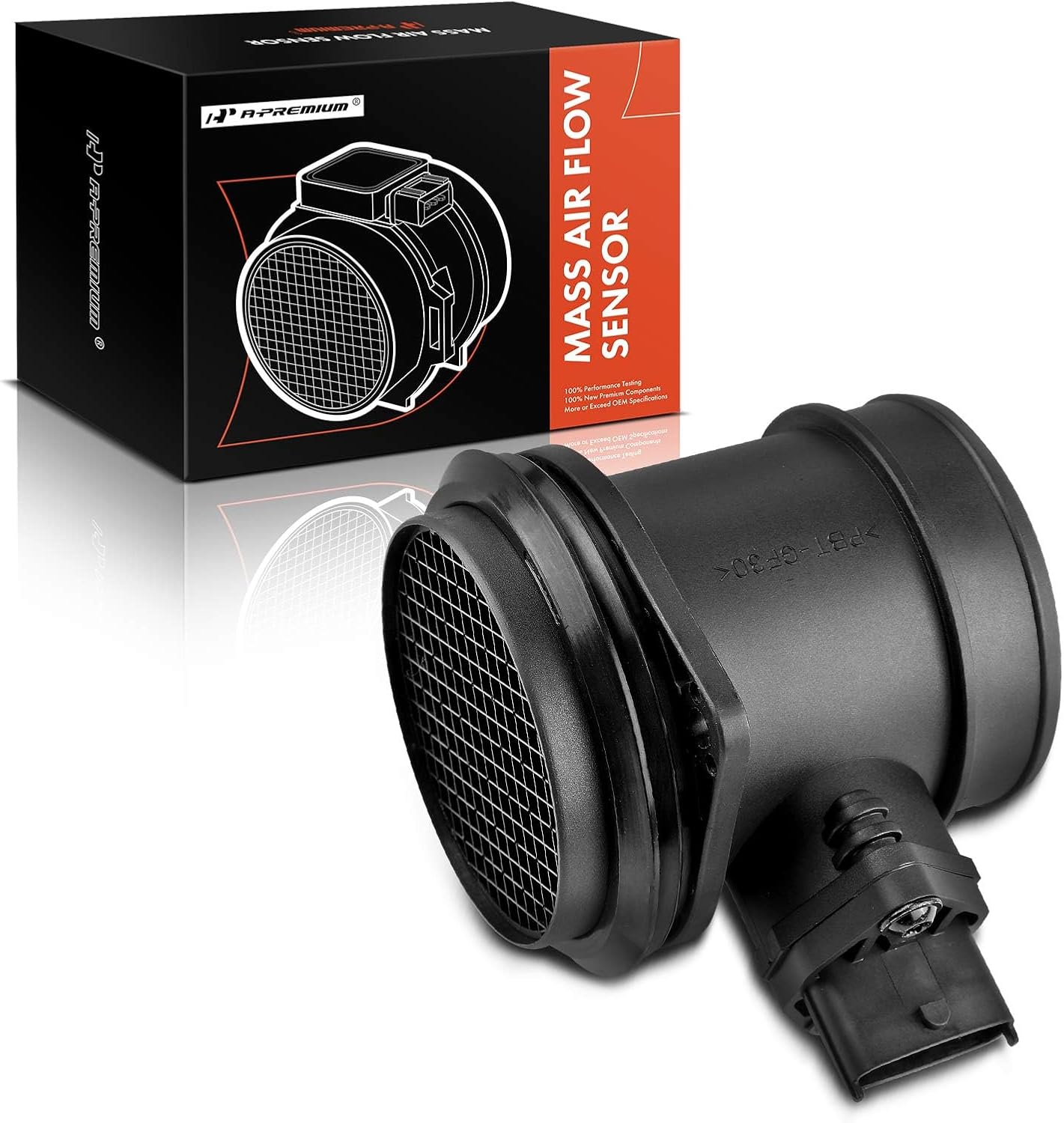 A-Premium Mass Air Flow Sensor Meter Assembly W/ 5Pins [fits 2.3 2.4 2.5 2.9 3.0 3.2L] Compatible with Cadillac CTS & Saturn Vue & Volvo C30, C70, S40, S60, S80, V50, V70, XC70 2003-2007, XC90 03-06