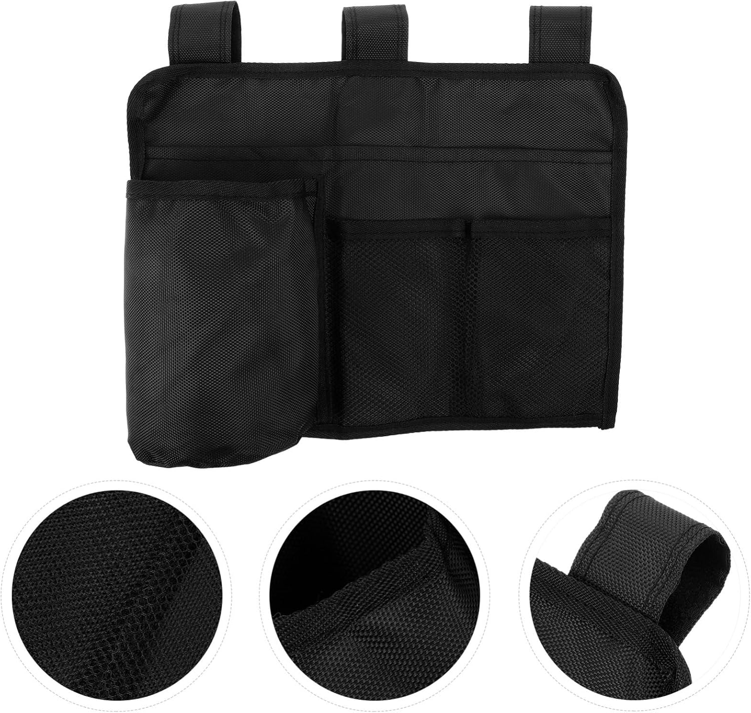 Outanaya Beach Chair Storage Organizer Multiple Pockets Versatile Bedside Cup Holder and Hammock Accessory for Easy Outdoor Use Hanging Bag for Chairs and Beds
