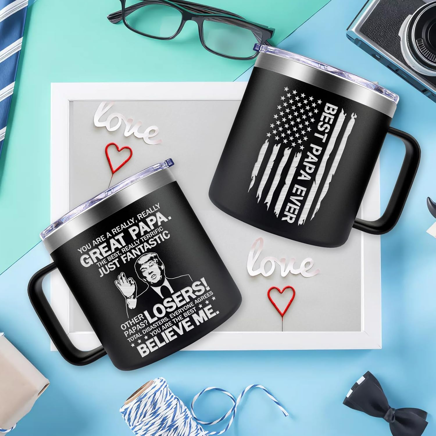 Fufendio Papa Gifts from Grandkids - You Are a Really Great Papas Mug 14oz - Papa Fathers Day Birthday Christmas Gift from Grandson Granddaughter - Image 3