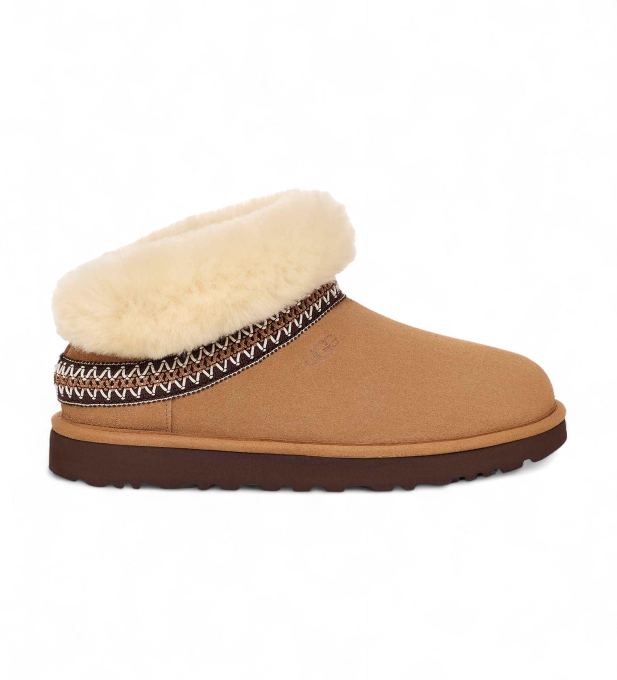 UGG Women's Classic Mini Crescent Classic Boot, Chestnut, UK 10