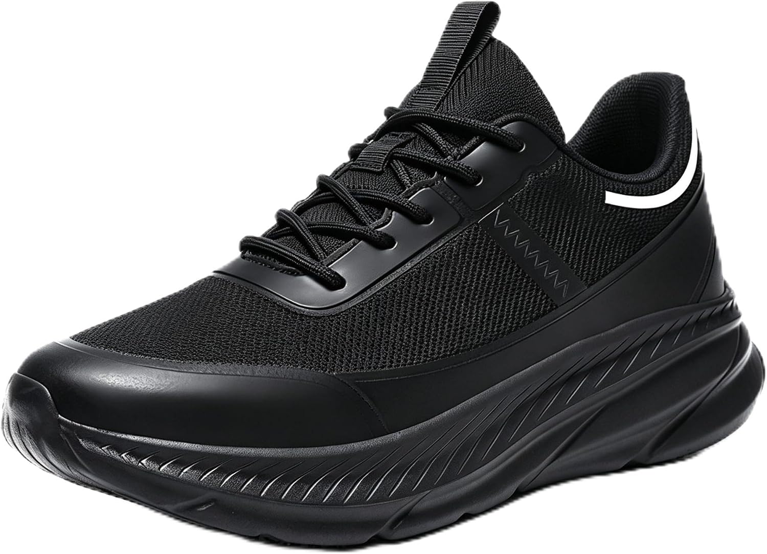 XUNRUO Men's Non Slip Work Shoes，Resistant Chefs Slip Sneakers， Waterproof Food Service Footwear Comfortable Mesh Walking Shoes