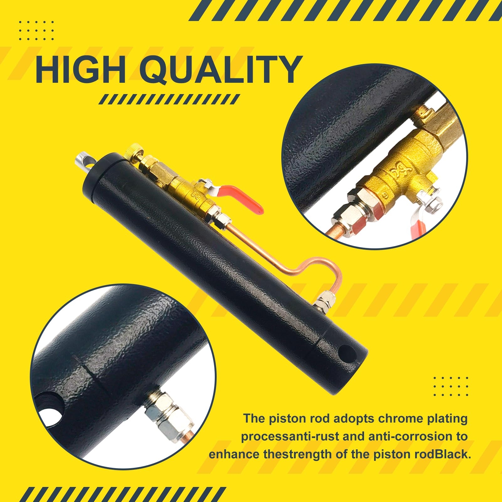 Cilindro hidráulico para sierra de cinta de corte de metal de 7 x 12 pulgadas compatible con BS-712N/BS-712R/BS-712B, cilindro de control hidráulico de alimentación descendente para sierra de cinta de