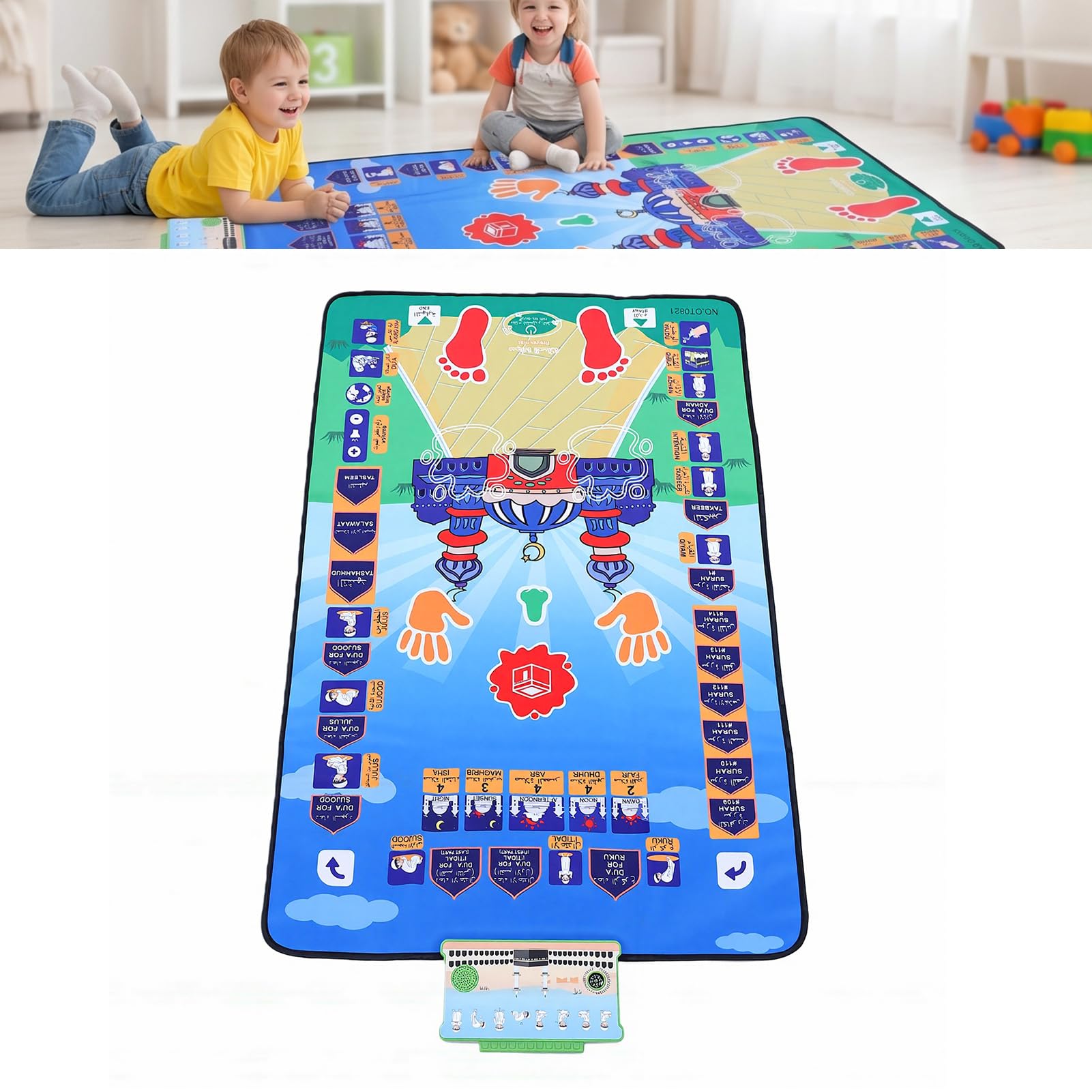 Intelligente Spielteppich für, Zweisprachige Lernmatte, für Kinderzimmer