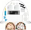 Improved Balloon Arch Kit, 10ft Wide & 9ft Tall Adjustable Balloon Arch Stand with Thicken Water Fillable Base, 50pcs Balloon Clip, Balloon Pump, Ground Nails for Wedding, Graduation, Birthday Party